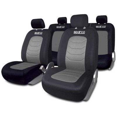 SPARCO  housse de si&egrave;ge universel noir / gris 1 pi&egrave;ce