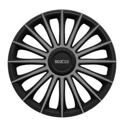 SPARCO  Lot de 4 Enjoliveurs Treviso 14'' - Noir et Gris