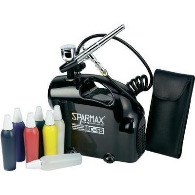 SPARMAX  kit a&eacute;rographe avec compresseur double action 0,8 - 2,5 bar sk-55