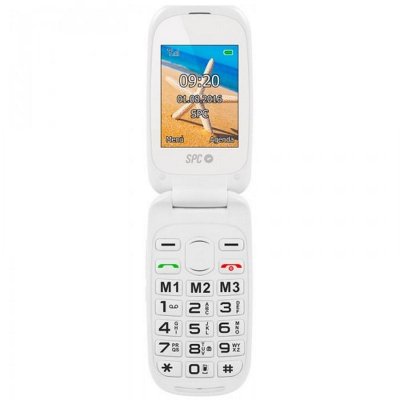 SPC  harmony telefono movil bt fm + dock blanc 2304B