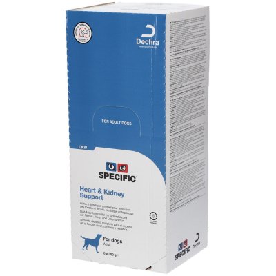 SPECIFIC  CKW Heart et Kidney Support chien 6 barquettes 300g