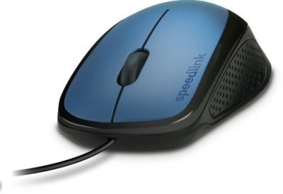 JOLLENBECK SPEEDLINK KAPPA Mouse - Souris - pour droitiers - optique - 3 boutons - filaire - USB - bleu 