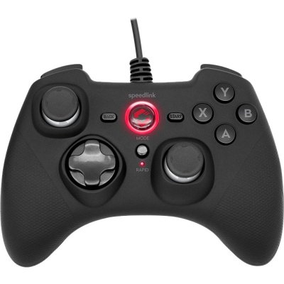 SPEEDLINK  - Manette Raid - Filaire - Pour PC/PS3/Switch/OLED - Noir