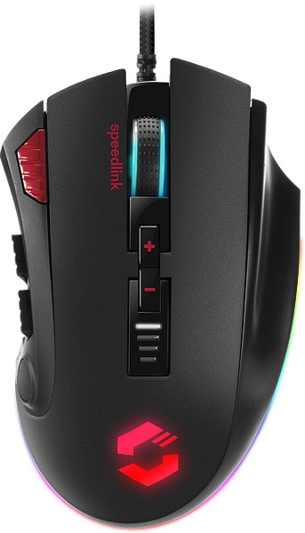 SPEEDLINK  TARIOS RGB Gaming - Souris - optique - 12 boutons - filaire - USB - noir 
