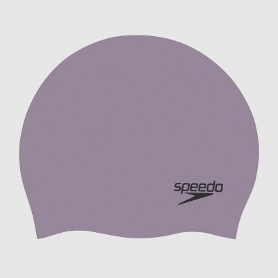 SPEEDO  - Plain Moulded Silicone Cap - Bonnet de bain gris