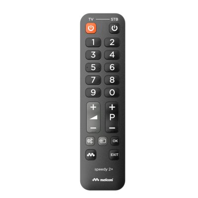MELICONI SPEEDY 2+ - T&eacute;l&eacute;commande UNIVERSELLE pour 1 TV + 1 d&eacute;codeur TNT ou satellite