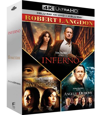 SPHE Coffret Robert Langdon Blu-ray 4K Ultra HD - 3333290016152