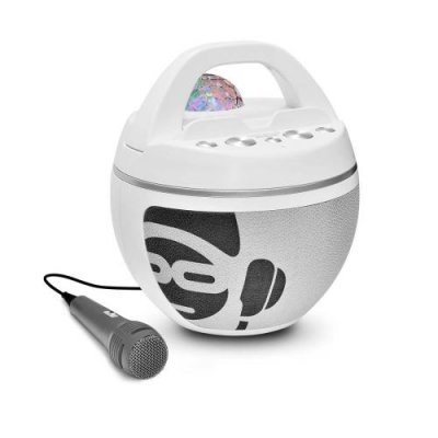 GENERIQUE Sph&egrave;re lumineuse blanche &agrave; effet Disco incluant le mode Strobe