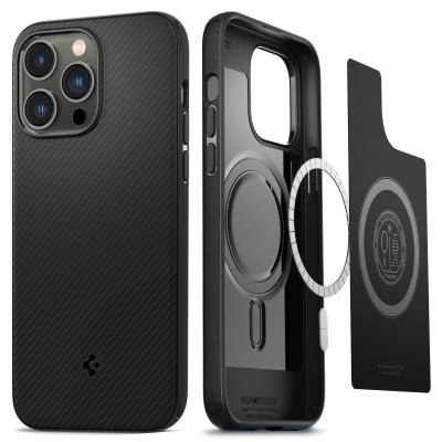 SPIGEN  Coque arri&egrave;re MagSafe Armor iPhone 14 Pro Max - Noir