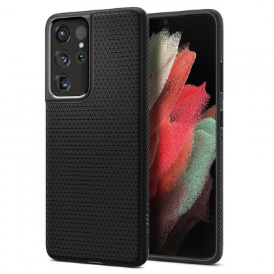 SPIGEN  Coque Liquid Air Samsung Galaxy S21 Ultra - Noir