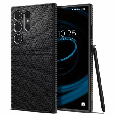 SPIGEN  Coque Liquid Air&trade; Samsung Galaxy S24 Ultra - Matte Black