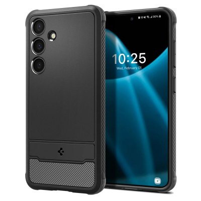 SPIGEN  Coque Rugged Armor Samsung Galaxy S24 - Matte Black