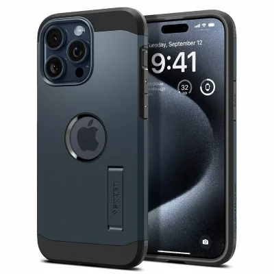 SPIGEN  Coque Tough Armor MagSafe iPhone 15 Pro Max - Metal Slate