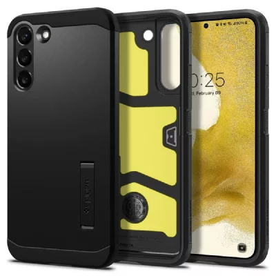 SPIGEN  Coque Tough Armor Samsung Galaxy S22 Plus - Noir