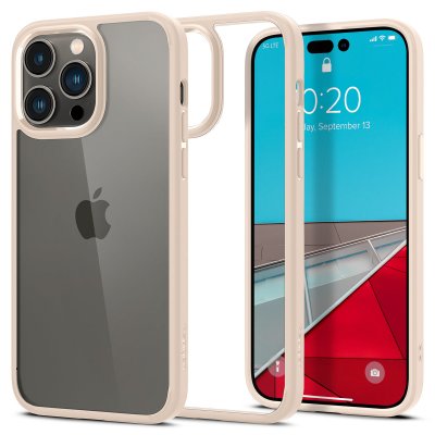 SPIGEN  Coque Ultra Hybrid iPhone 14 Pro Max - Beige
