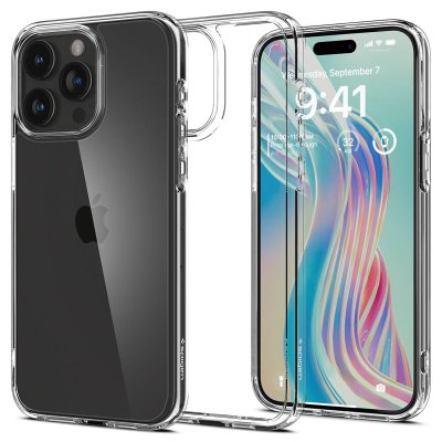 SPIGEN  Coque Ultra Hybrid iPhone 15 Pro Max - Crystal Clear