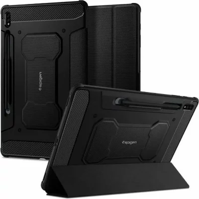 SPIGEN SGP Spigen &Eacute;tui &agrave; rabat Rugged Armor Pro Samsung Galaxy Tab S8 / S7 - Noir