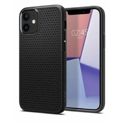 SPIGEN  Liquid Air Coque pour iPhone 12 Mini - Noir Mat