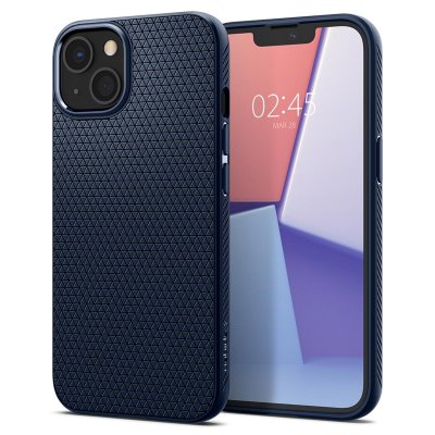 SPIGEN  Liquid Air Coque pour iPhone 13 - Bleu Marin