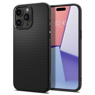 SPIGEN  Liquid Air Coque pour iPhone 15 Pro - Noir Mat