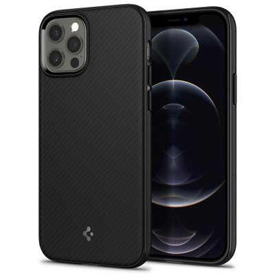 SPIGEN  Mag Armor Magfit Coque Compatible avec iPhone 12 Pro/12 MagSafe - Noir Mat