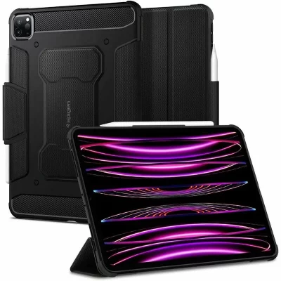 SPIGEN  Rugged Armor Pro 32,8 cm (12.9 ) Folio Noir - Neuf