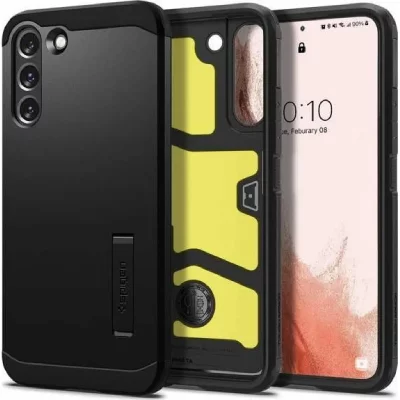 SPIGEN  Tough Armor Coque Compatible avec Samsung Galaxy S22 5G - Noir