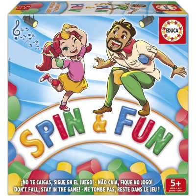 EDUCA Spin & Fun - Jeu D'&eacute;quilibre - Teste L'agilit&eacute; Et L'&eacute;quilibre - 2 A 4 Joueurs - Des 5 Ans