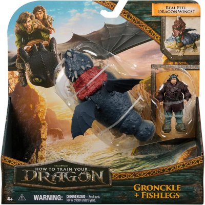 SPIN MASTER  PACK DRAGON ET VIKING 25 CM GRONK Dragons Movie
