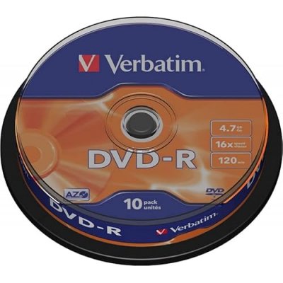 VERBATIM SPINDLE DE 10 DVD-R 16x 4,7GB 