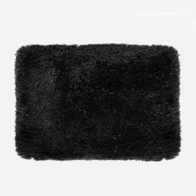 SPIRELLA  10.16220 Highland Tapis de WC sans d&eacute;coupe Noir 55 x 65 cm