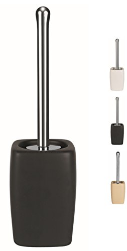 SPIRELLA  Brosse WC avec Support C&eacute;ramique Retro Noir