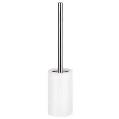SPIRELLA  brosse wc avec support c&eacute;ramique tube blanc