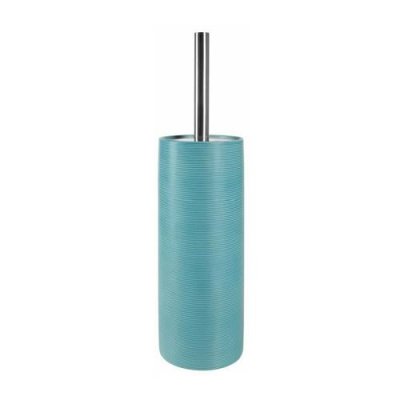 GENERIQUE Spirella Brosse Wc avec support C&eacute;ramique TUBE RIBBED Bleu Turquoise