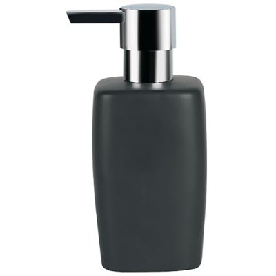 SPIRELLA  distributeur de savon c&eacute;ramique retro noir