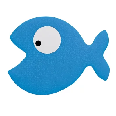 SPIRELLA  Lot de 5 Stickers Figurines antid&eacute;rapantes de Douche ou Baignoire PVC Hungry 12,5x10cm Bleu
