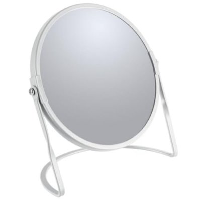 SPIRELLA  miroir grossissant sur pied acier akira blanc mat