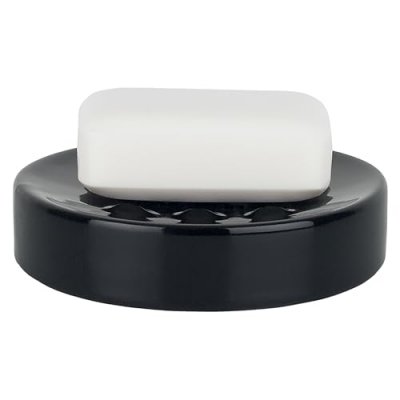 SPIRELLA  - Porte savon C&eacute;ramique tube Noir - Noir