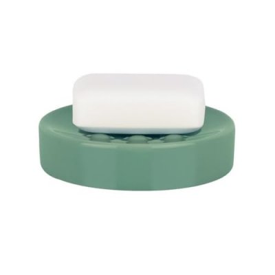 SPIRELLA  Porte savon C&eacute;ramique TUBE Vert Mousse - Vert