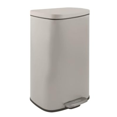 SPIRELLA  poubelle &agrave; p&eacute;dale de cuisine acier akira 30l taupe mat