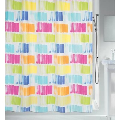 SPIRELLA  Rideau de douche Polyester PITTORE 180x200cm Multicolor