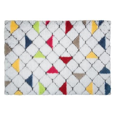 SPIRELLA  Tapis de bain GRID 55x65 cm - Blanc