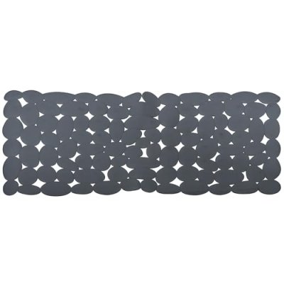 SPIRELLA  tapis fond de baignoire pvc marathon 73x36cm gris fonc&eacute;