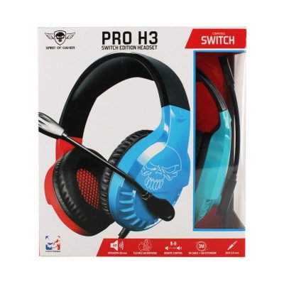 SPIRIT OF GAMER  Casque Micro Gamer Pro H3 Switch Edition (Bleu/Rouge)