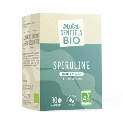NUTRI SENTIELS Spiruline Bio 30 comprim&eacute;s Nutri'sentiels Tonus & vitalit&eacute; Nutrisante