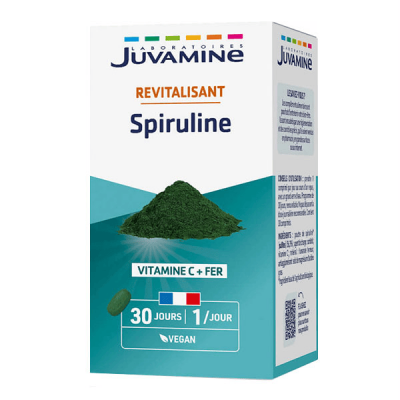 JUVAMINE Spiruline Revitalisant 30 comprim&eacute;s 