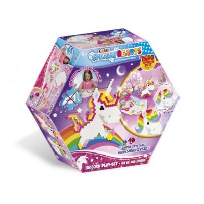 CRAZE Splash Beadys : La licorne, Play Set - Perles &agrave; vaporiser