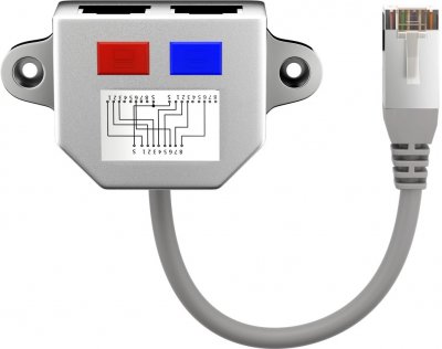 GOOBAY Splitter r&eacute;seau Patch t 2x10/100 RJ45 - 2xRJ45 (68908) - 