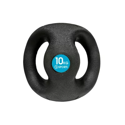 SPORTI  France Medicine Ball With Double Handles Noir 10 kg