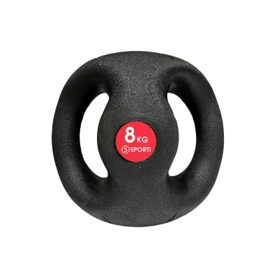 SPORTI  France Medicine Ball With Double Handles Noir 8 kg